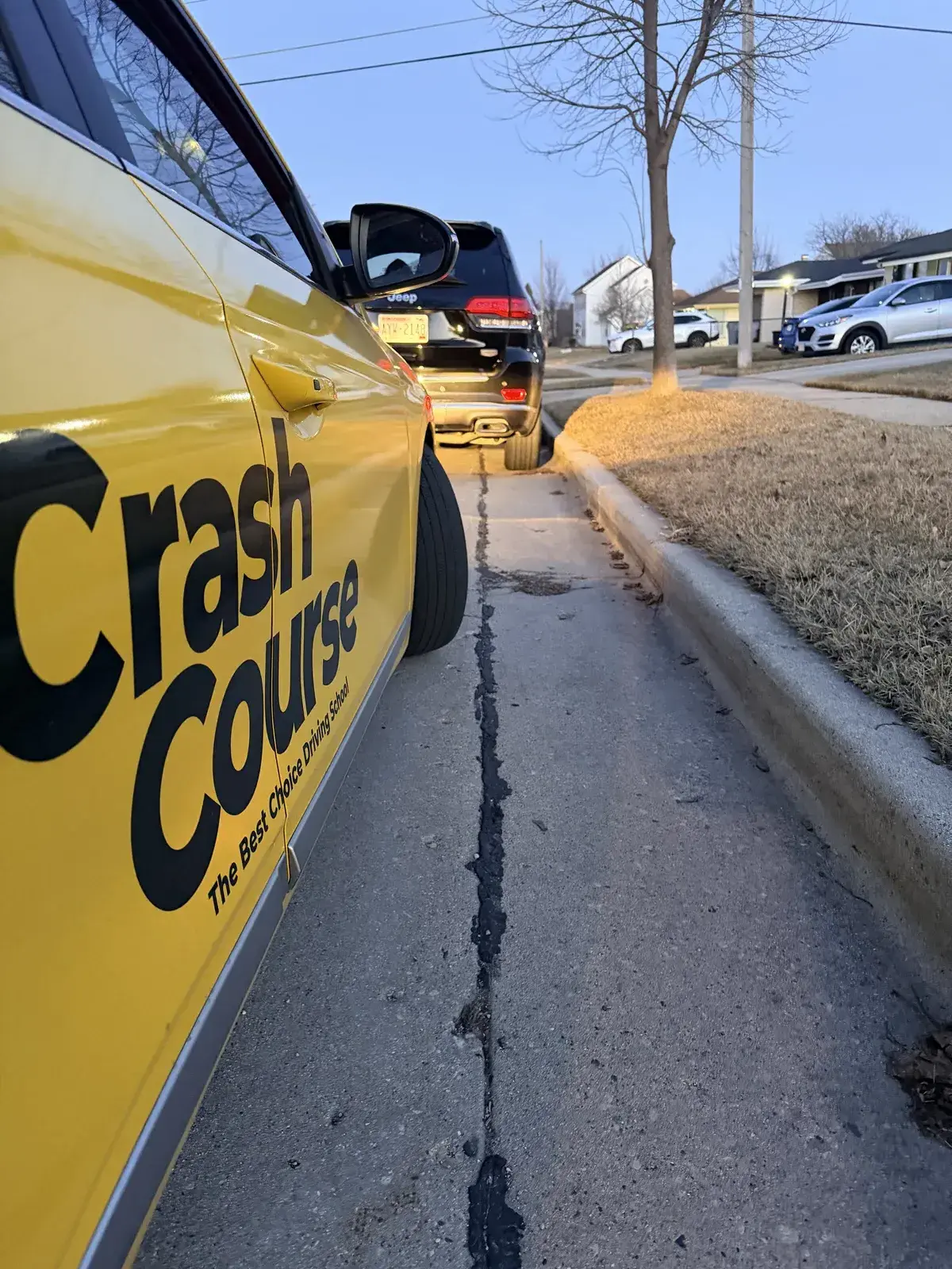 CrashCourse car close-up branding
